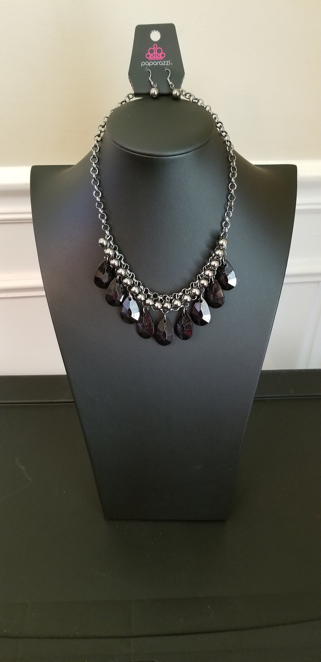 Black and Silver Necklace